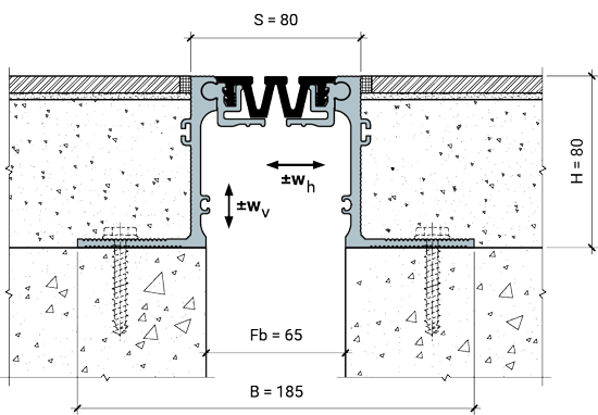 <strong>Стандартная поставка:</strong> <br>MANGRA 4520-065, h = 80 мм