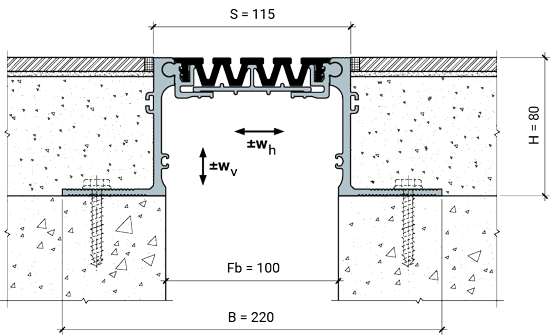 <strong>Стандартная поставка:</strong> <br>MANGRA 4520-100, h = 80 мм