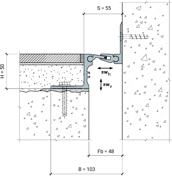 MANGRA 5320-030, h = 50 мм, Угол