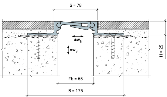 <strong>Стандартная поставка:</strong> <br>MANGRA 5320-050, h = 25 мм