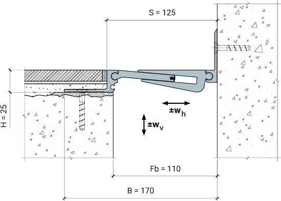 MANGRA 5320-100, h = 25 мм, Угол