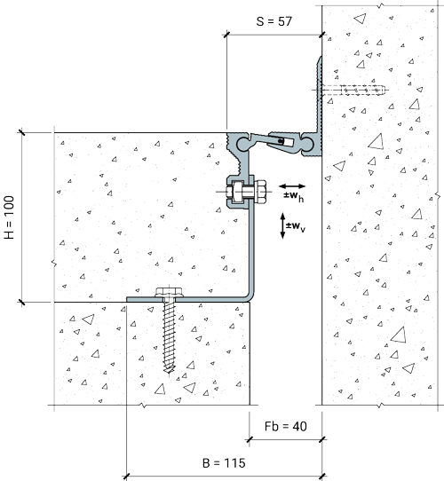 MANGRA 5370-030, h = 100 мм, Угол