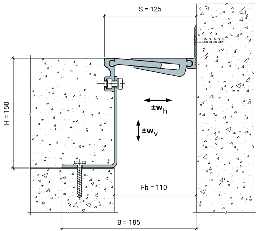 <strong>Стандартная поставка:</strong> <br>MANGRA 5370-100, h = 150 мм, Угол