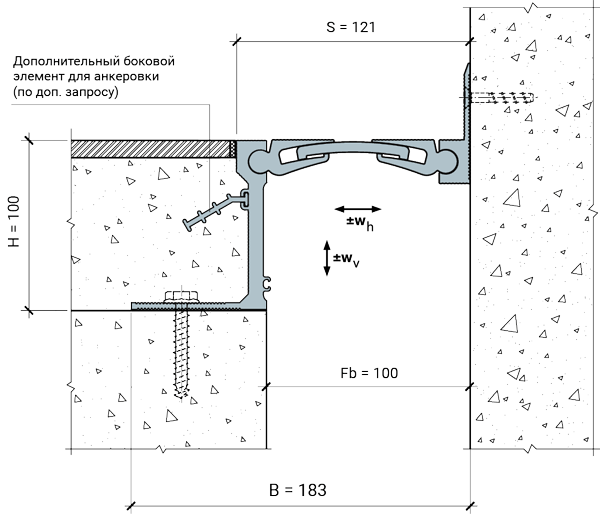 MANGRA 5520-100, h = 100 мм, Угол