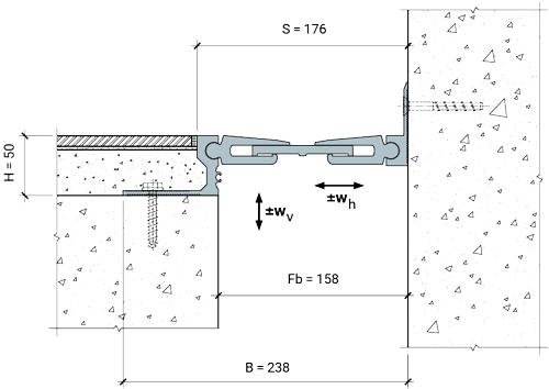 MANGRA 8520-140, h = 50 мм, Угол