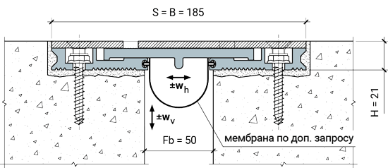 <strong>Дополнительный вариант поставки:</strong> <br>MANGRA 9350-050 (с мембраной)